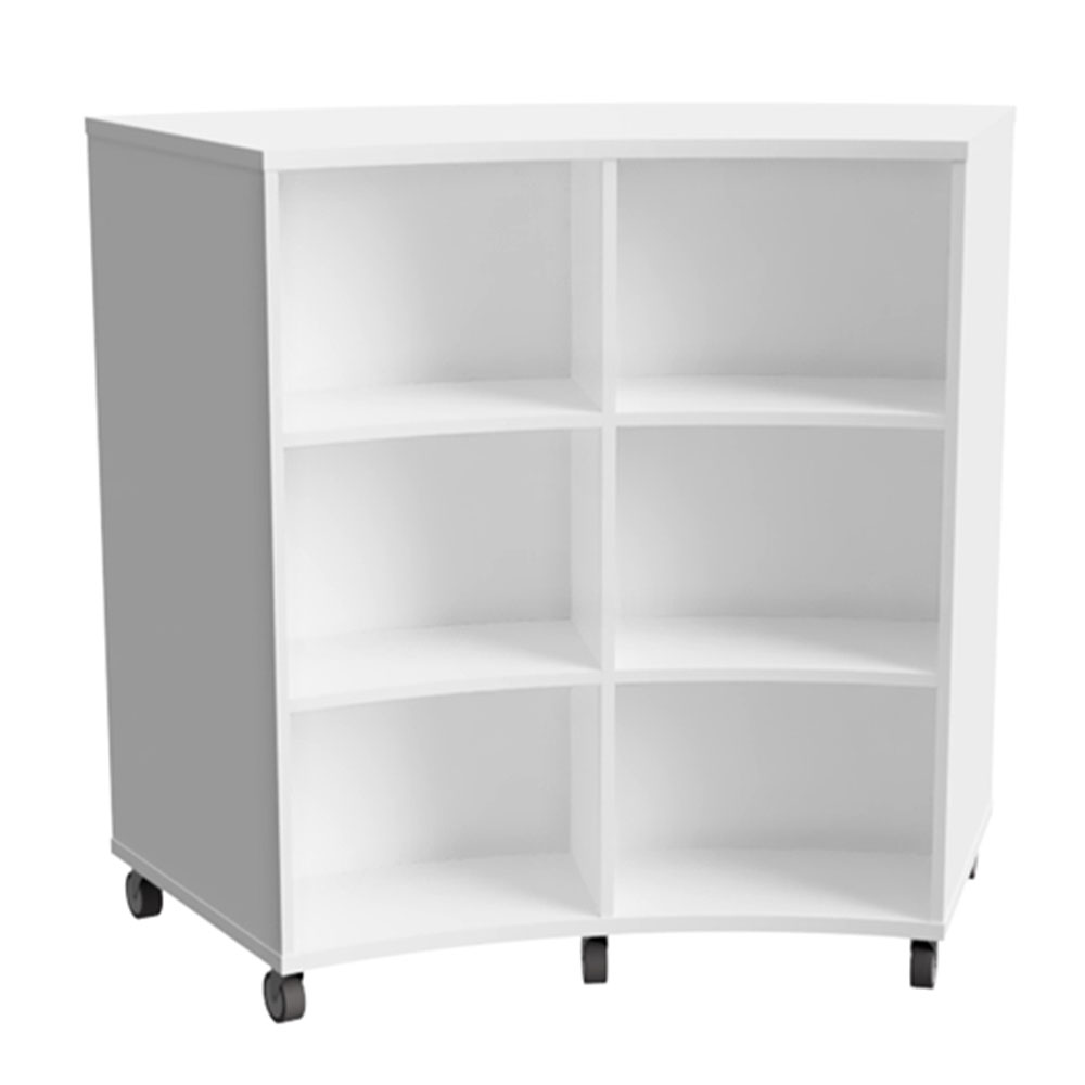 Double Sided Bookcase Curved