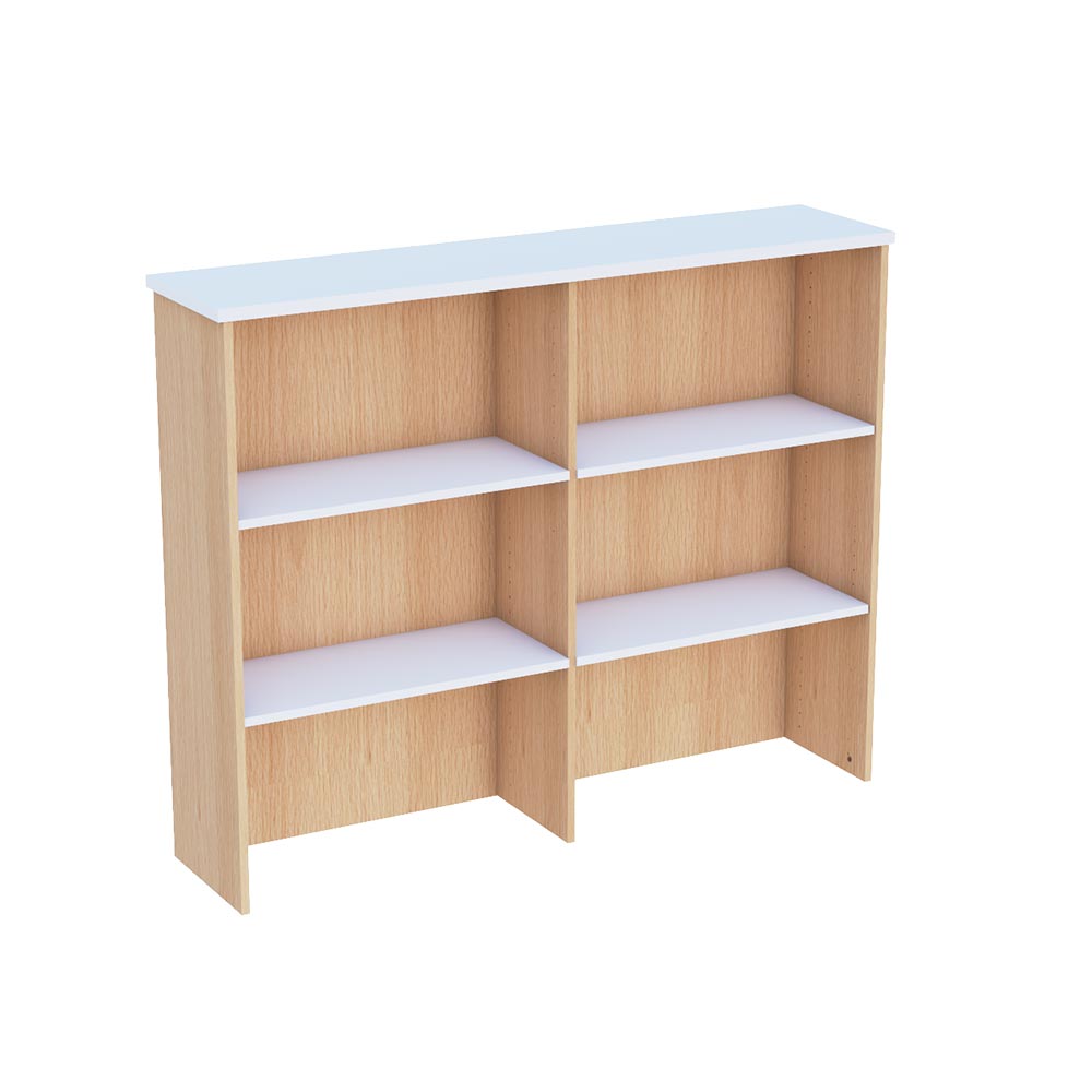Ecotech Overhead Bookcase With 6 Wide Division