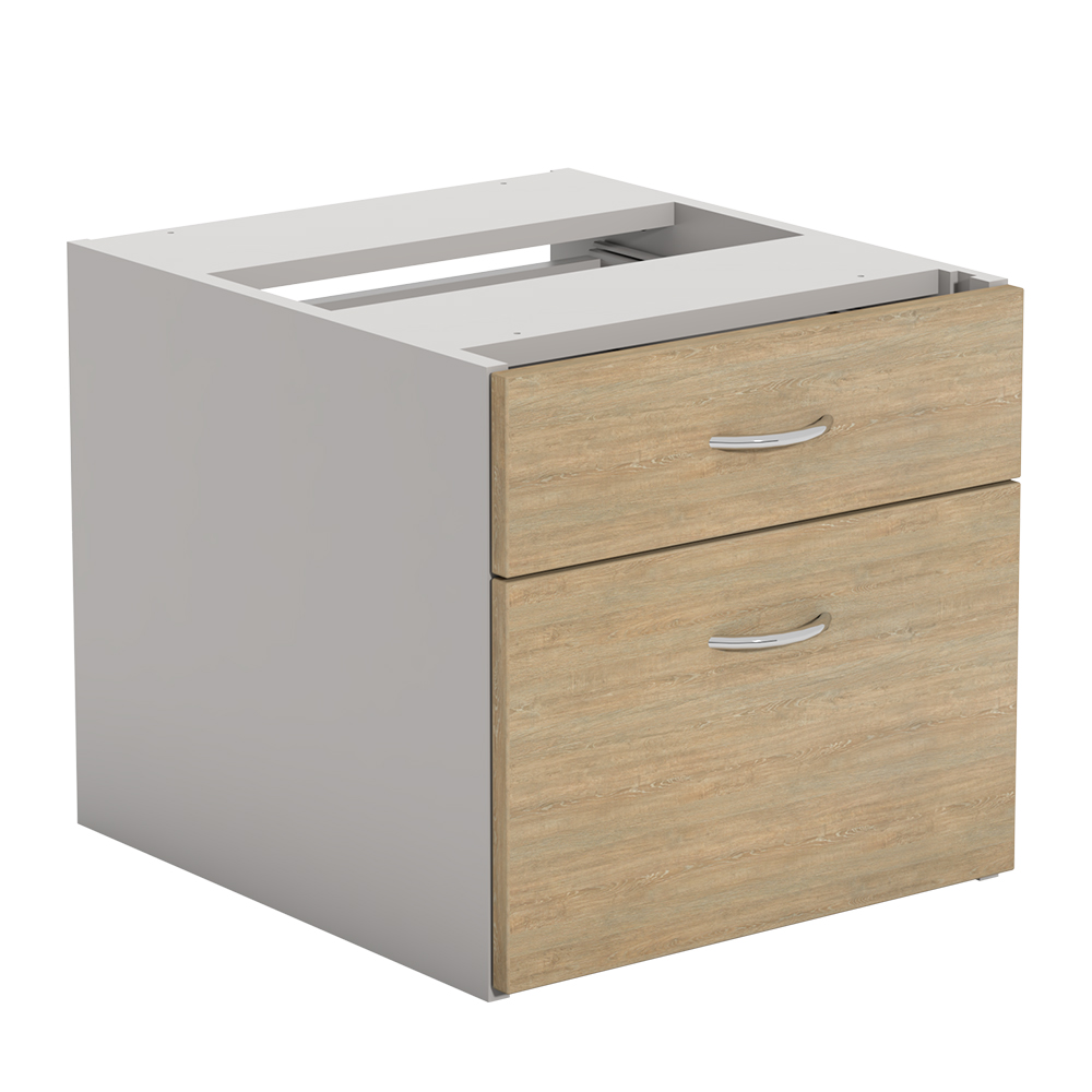 Ecotech Fixed Pedestal 1 Personal File and 1 File Drawer
