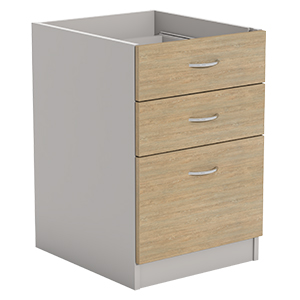 Ecotech Fixed Pedestal 2 Personal File and 1 File Drawer Thumbnail