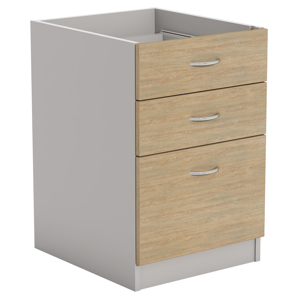 Ecotech Fixed Pedestal 2 Personal File and 1 File Drawer
