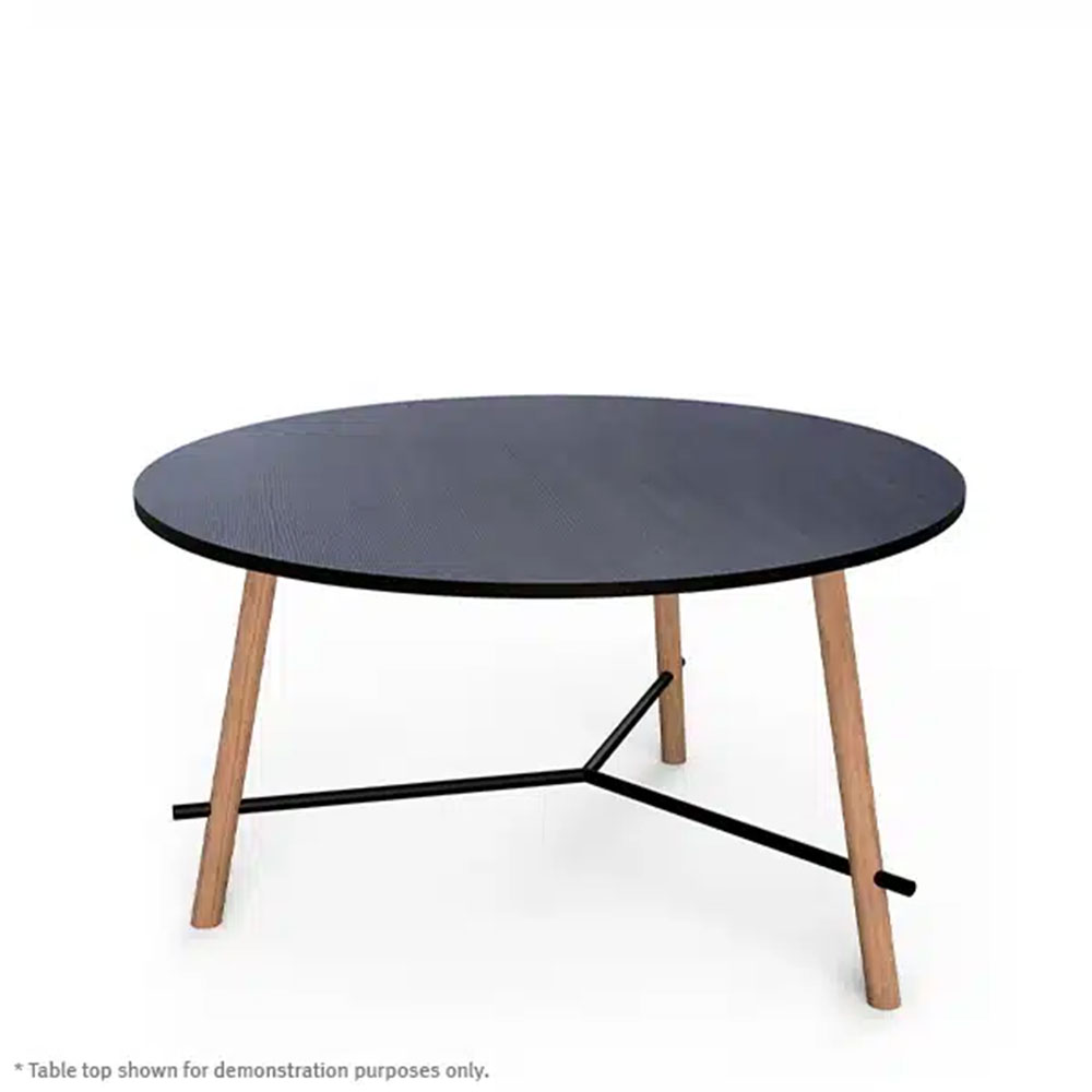 IDEO Large Round Meeting Table Frame – Oak Legs ‘Pronto’