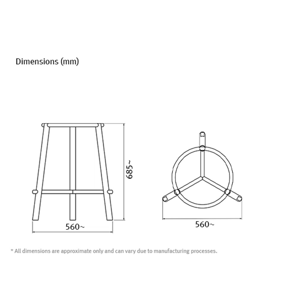 IDEO Medium Contract Table Frame – Steel Legs ‘Pronto’