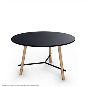 IDEO Medium Round Meeting Table Frame – Oak Legs ‘Pronto’